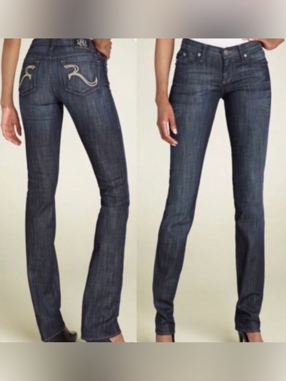 Rock & Republic Y2K Kasandra Dark Blue Women's Bootcut Jeans Women Size 30
